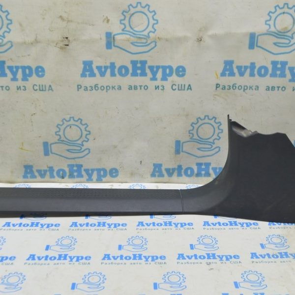 Накладка порога внутр перед лев Audi A8 D3 03-09 черн 4E1864613G 6PS