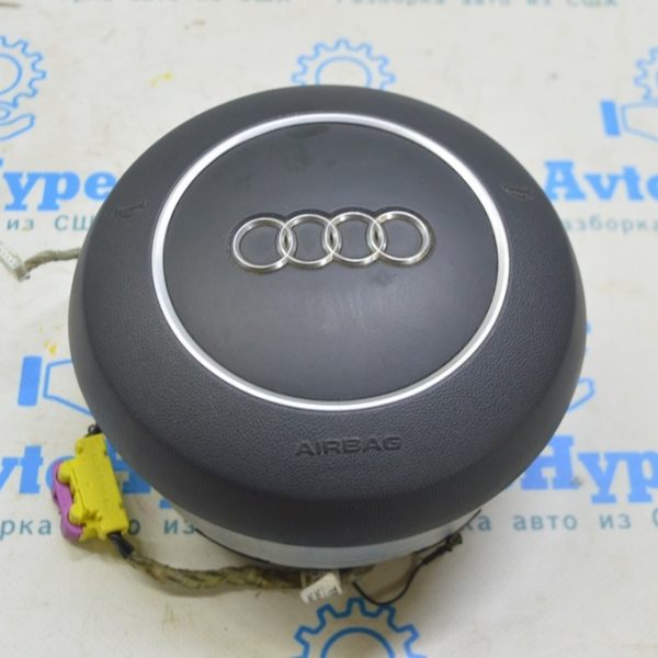 Подушка безопасности airbag в руль водительская Audi A8 D3 03-09 черн (01) 4E0880201BH6PS