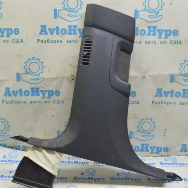 Накладка центральной стойки нижняя левая Audi A8 D3 03-09 черн, под воздуховод 4E0867243A 6PS