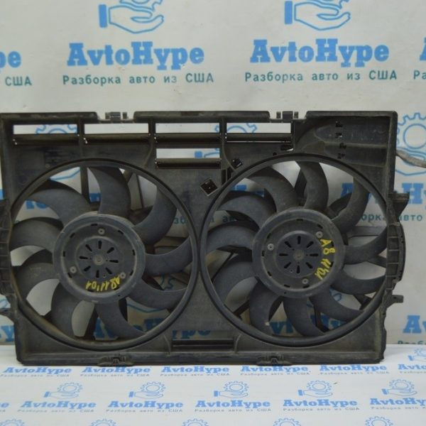 Диффузор кожух радиатора в сборе Audi A8 D4 10-17 (01) 4H0959455R 4H0959455S 4H0121003N