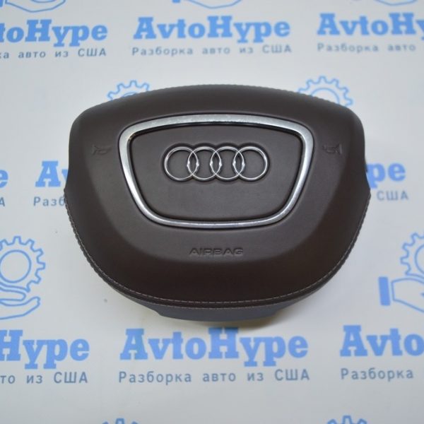 Подушка безопасности airbag в руль водительская Audi A8 D4 10-17 (01) коричневый цвет идеал 4H0880201J