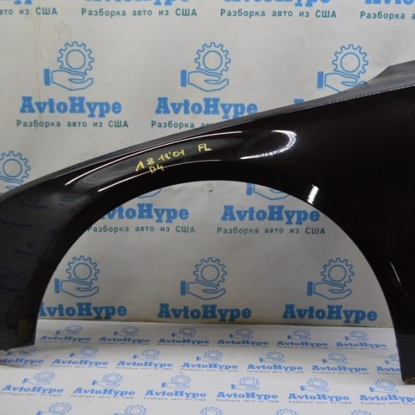 Крыло переднее левое Audi A8 D4 10-17 (01) коричневый цвет,небольшая коррозия снизу по аллюмин 4H0821105B