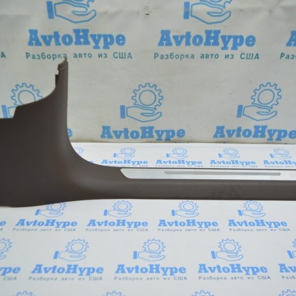 Накладка порога перед прав внутренняя Audi A8 D4 10-17 (01) коричневый цвет 4H1867272CDF3