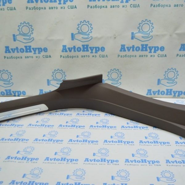 Накладка порога зад лев внутренняя Audi A8 D4 10-17 (01) коричневый цвет 4H4864607FDF3