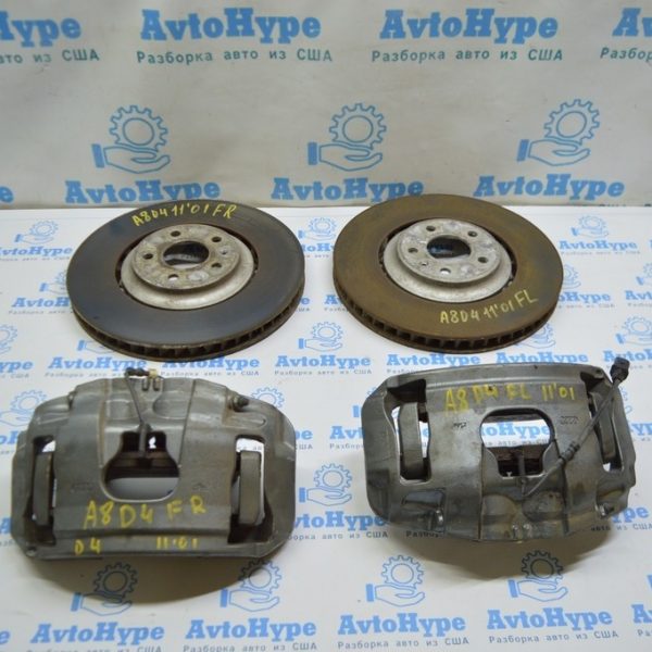 Комплект передних суппортов с дисками Audi A8 D4 10-17 (01) 4H0615123C 4G0615301K 360mm 4G0615123B