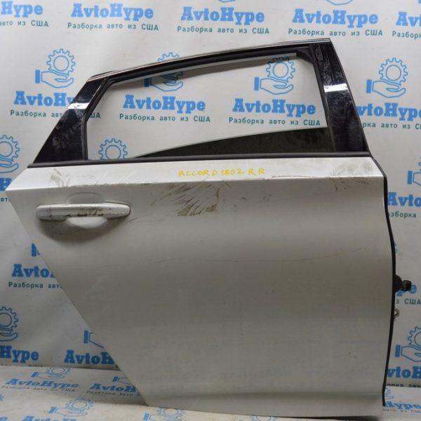 Дверь в сборе зад прав Honda Accord 18- (02) белый перламутр 67510-TVA-305ZZ