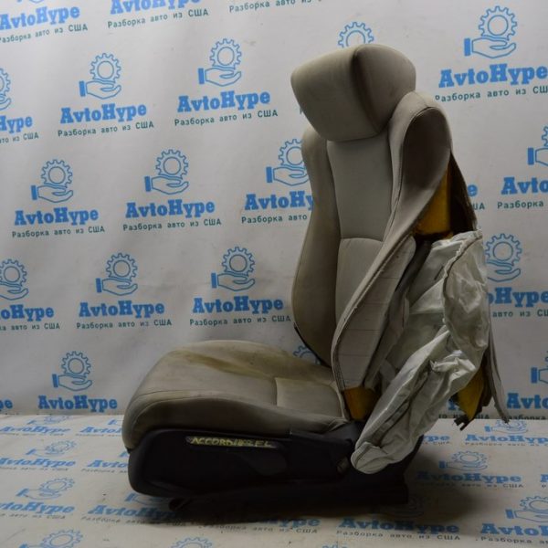 Водительское сидение Honda Accord 18- тряпка серое (02) на зч. 81526-TVA-A51