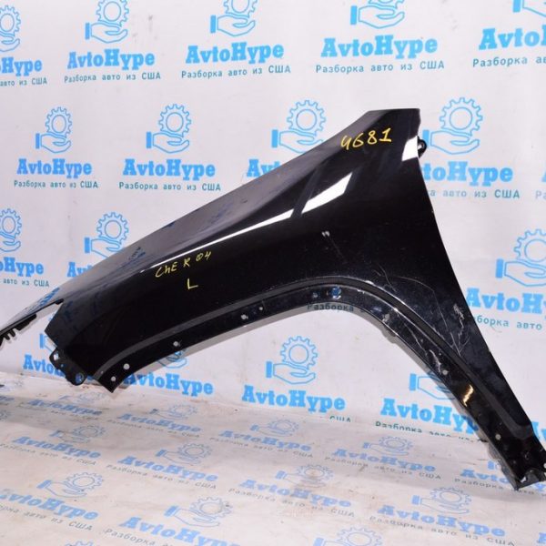 Крыло переднее левое Jeep Cherokee KL 14-18 дорест черное,цвет PXR (04) 68103309AF