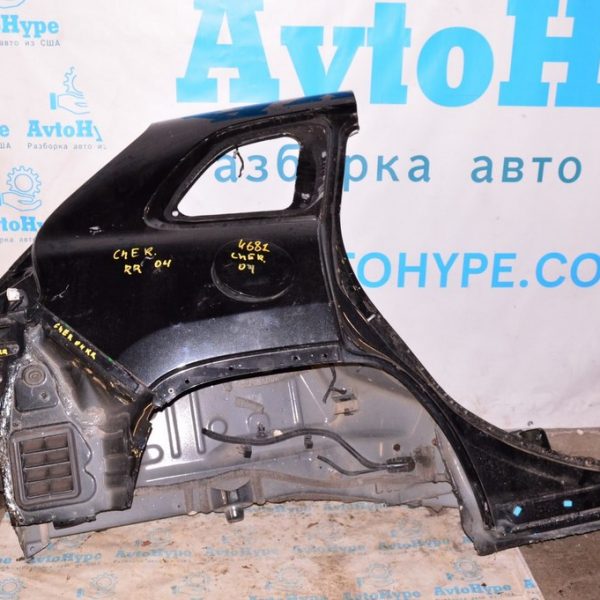 Четверть крыло задняя правая Jeep Cherokee KL 14- черная,цвет PXR (04) с батоном 68340136AA