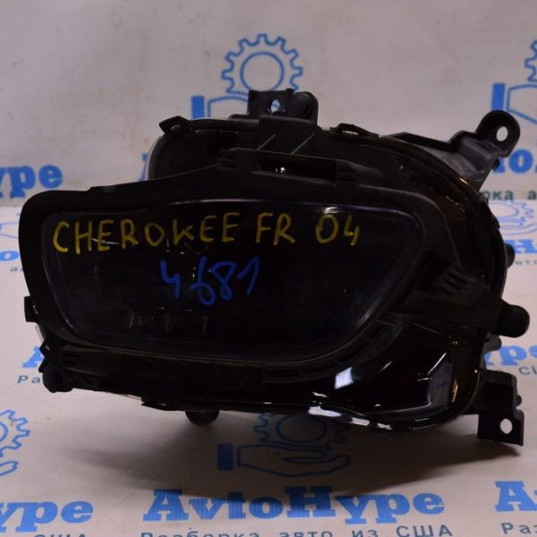 Фара передняя правая Jeep Cherokee KL 14-18 дорест галоген черн (04) 68102846AE