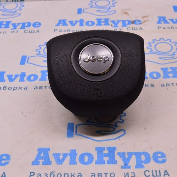 Подушка безопасности airbag в руль водительская Jeep Cherokee KL 14-18 дорест черн (04) 6QW37DX9AB