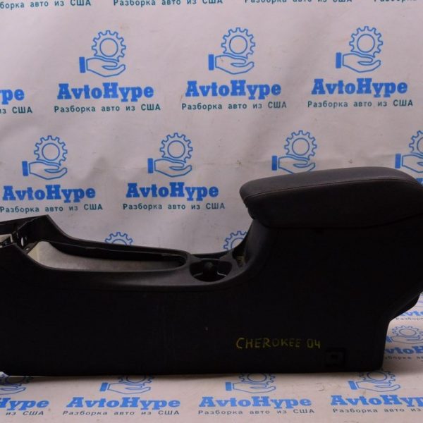 Консоль центральная (подлокотник и подстаканники) Jeep Cherokee KL 14-18 дорест черн (04) 5SF14DX9AC