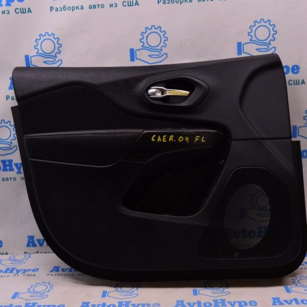 Обшивка двери (карточка) перед лев Jeep Cherokee KL 14- черн (04) 6MD171X9AB