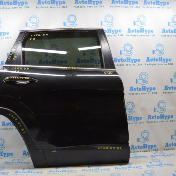 Дверь голая зад прав Jeep Cherokee KL 14- черная,цвет PXR (04) 68339346AD