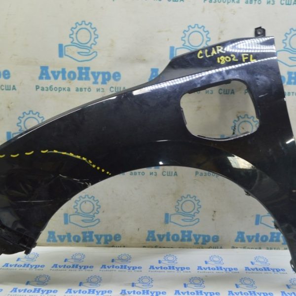 Крыло переднее левое Honda Clarity 18-21 usa, алюминий, черное (02) замято 60261-TRV-A90ZZ