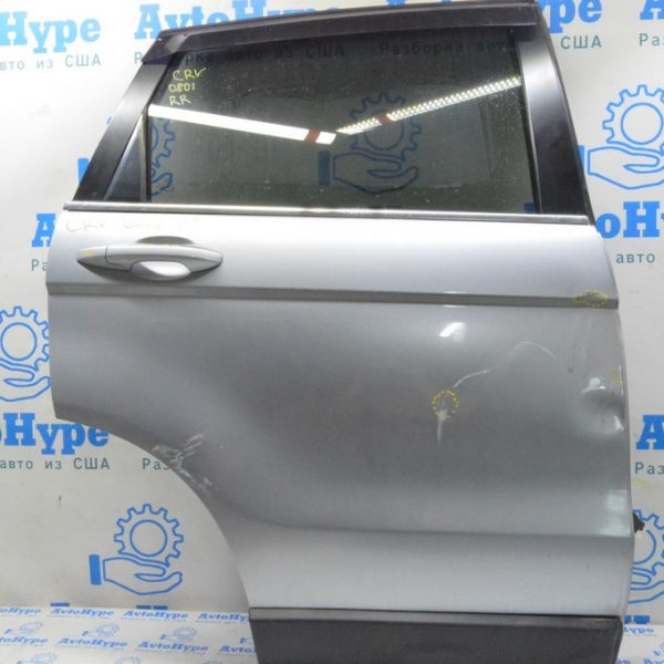 Дверь голая зад прав Honda CRV 07-11 (01) серебро, замята 67510-SWA-A90ZZ