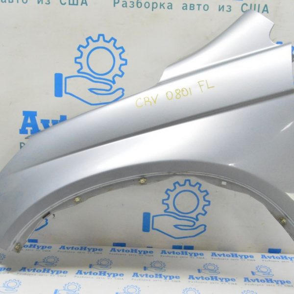 Крыло переднее левое Honda CRV 07-11 (01) серебро, тычка, царапины 60261-SWA-A90ZZ