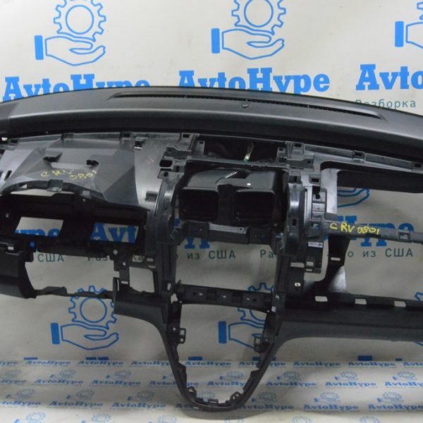Торпедо передняя панель голая Honda CRV 07-11 черн (01) царапины 77100-SWA-A00ZB