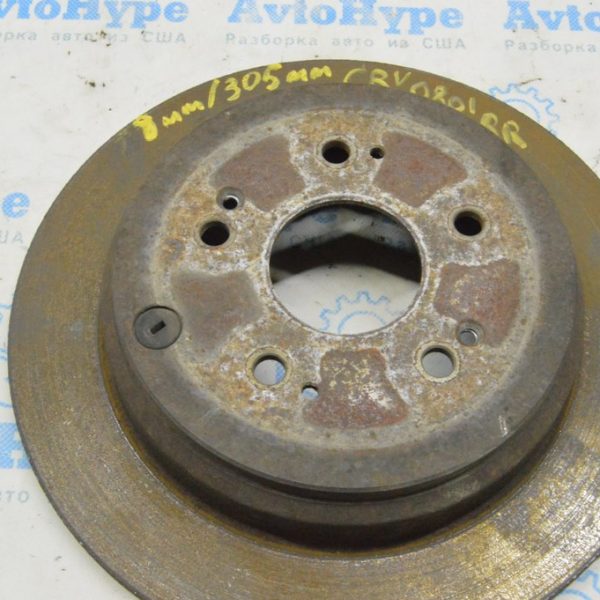 Диск тормозной зад прав Honda CRV 07-09 305/8мм 42510-STK-A00
