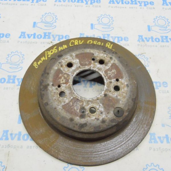 Диск тормозной зад лев Honda CRV 07-09 305/8мм 42510-STK-A00