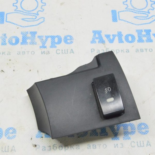 Накладка передней панели верхняя центральная лев Honda CRV 07-09 черн(01) с кнопкой ПТФ неориг 77315-SXS-A22ZA