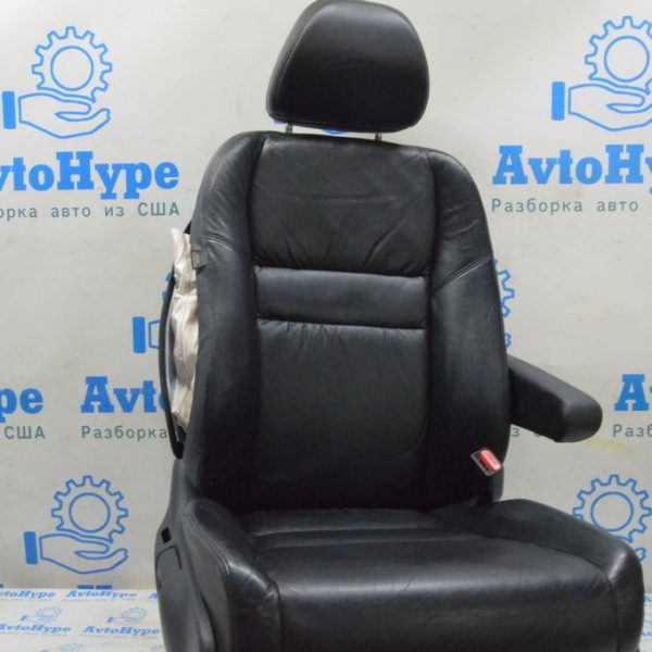 Пассажирское сидение Honda CRV 07-09 кожа черн, подогрев, механическое (01) стрельнувшее 81121-SXS-A22ZB