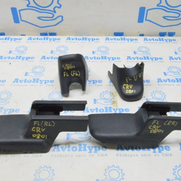 Накладка салазок водительского сиденья передняя правая Honda CRV 07-11 черн 81668-SWA-A51ZA