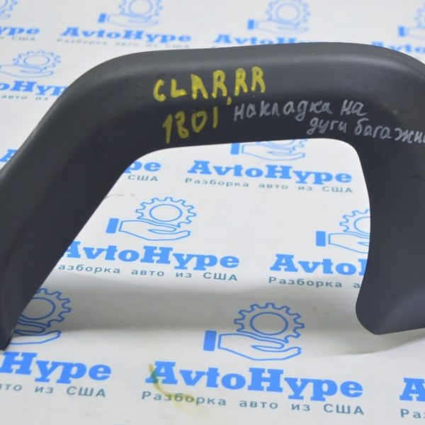 Накладка петли крышки багажника правая Honda Clarity 18-21 usa в сборе, черн 74896-TRT-003