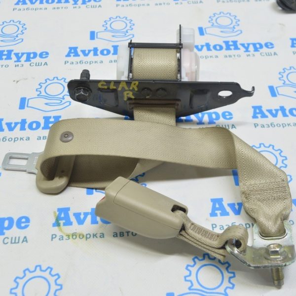 Ремень безопасности задний центр Honda Clarity 18-21 usa беж 04823-TRT-A01ZA