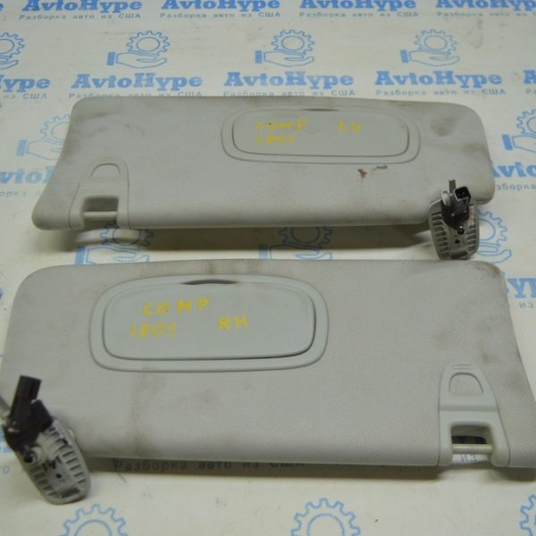 Козырек правый Jeep Compass 17- с подсветкой, серый, под чистку, без линз подсветки (01) 6TQ15PS4AB