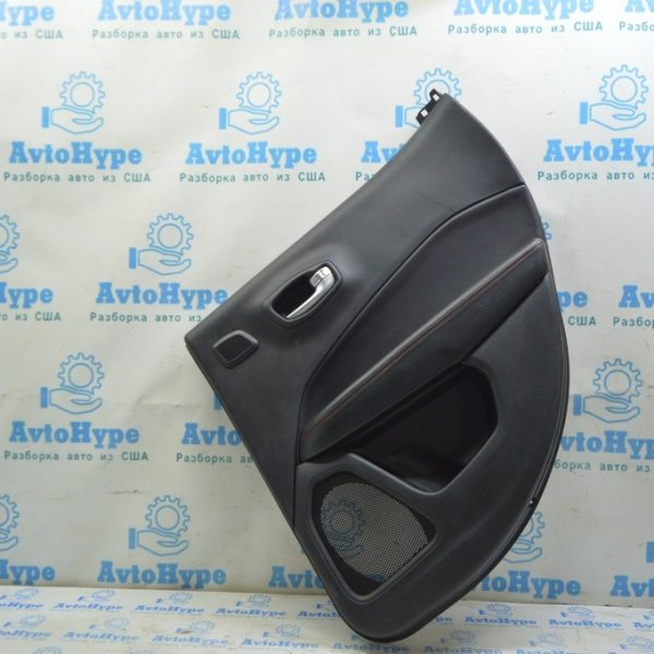 Обшивка двери карточка задняя правая Jeep Compass 17-21 кожа черн с красн строчк,TRH, beats 5US10LR5AE