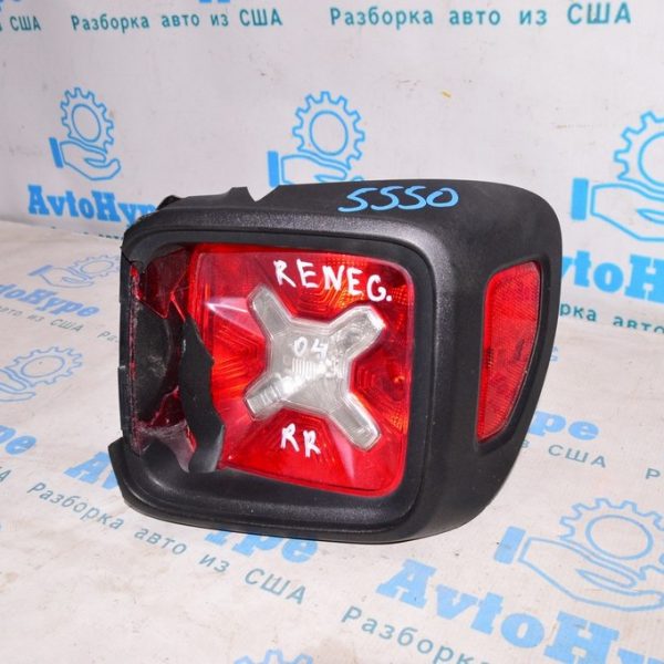 Фонарь правый Jeep Renegade 15-18 дорест черное обрамление (04) деф. 68429834AA