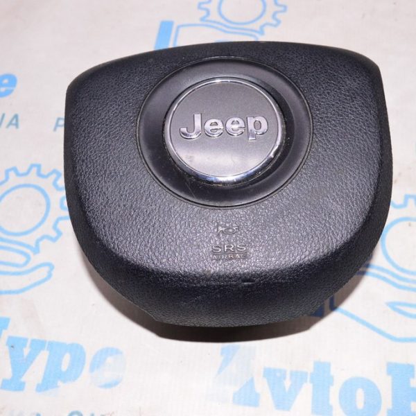 Подушка безопасности airbag в руль водительская Jeep Cherokee KL 14-18 дорест черн (03) 6QW37DX9AB