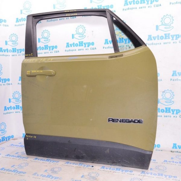 Дверь голая перед прав Jeep Renegade 15- (04) зеленый цвет,код краски 145 68320801AA