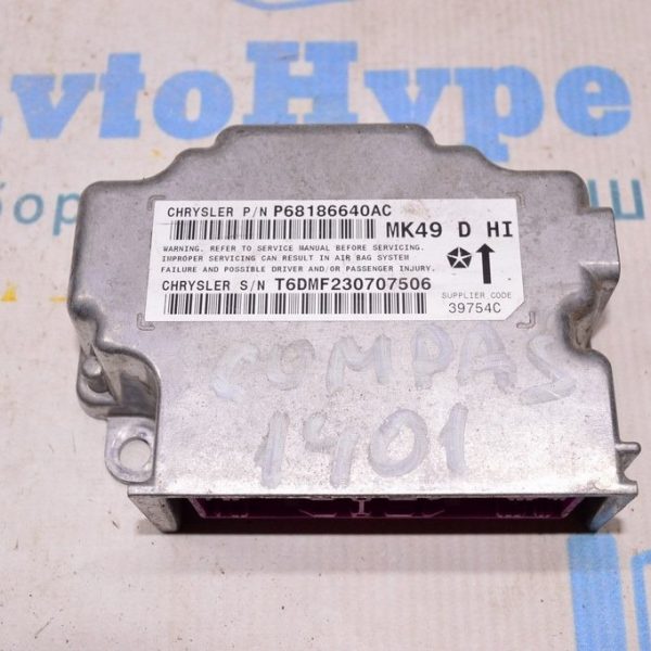 Модуль srs airbag компьютер подушек безопасности Jeep Compass 11-16 (01) OK 68186640AC