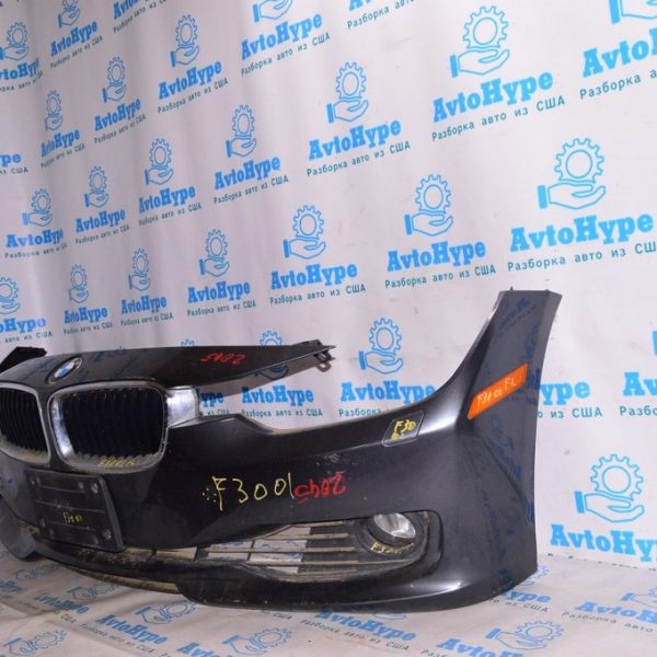 Бампер передний голый BMW 3 F30 12-15 дорест без парктр,(01) графитmineral-grau metallic 51-11-7-293-011