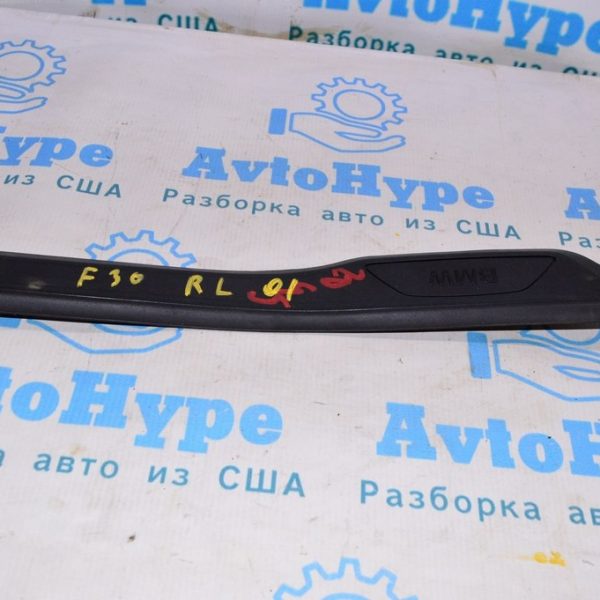Накладка порога зад лев наружн BMW 3 F30 12-19 черн 51-47-7-263-313