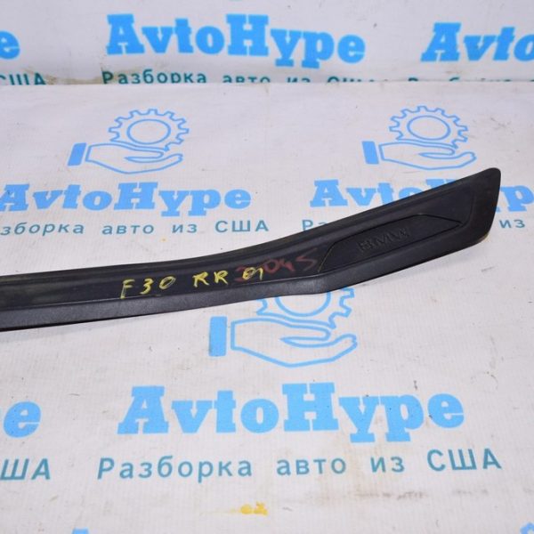 Накладка порога зад прав наружн BMW 3 F30 12-19 черн 51-47-7-263-314