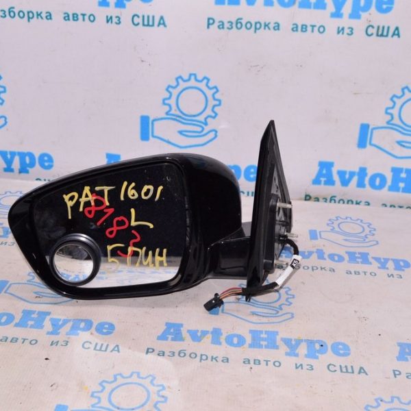 Зеркало боковое левое Nissan Pathfinder 13- (01) синий цвет:RBY 5пин 963029PF9D
