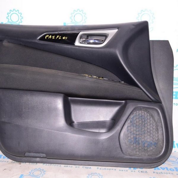 Обшивка двери (карточка) перед лев Nissan Pathfinder 13- черн тряпка (01) ссадина