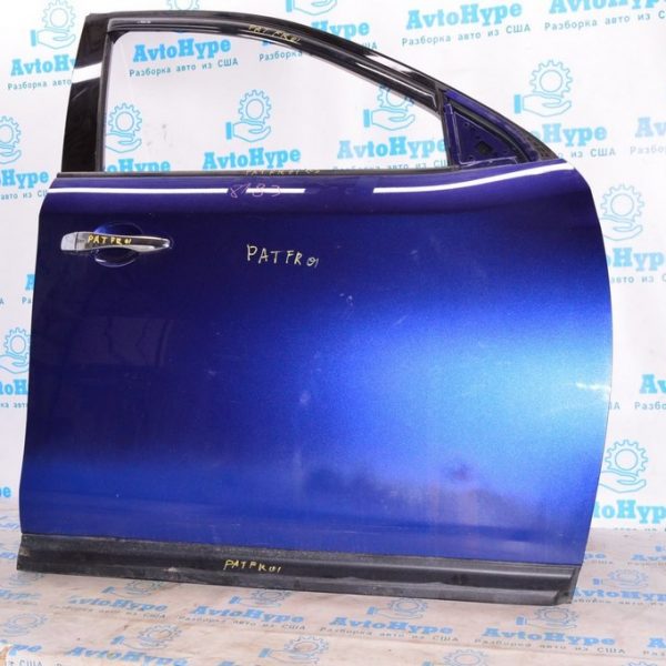 Дверь голая перед прав Nissan Pathfinder 13- (01) синий цвет:RBY царапина снизу 801003KA0A
