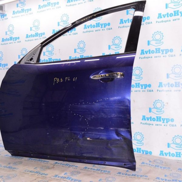 Дверь голая перед лев Nissan Pathfinder 13- (01) синий цвет:RBY замята снизу 80101-3KA3A