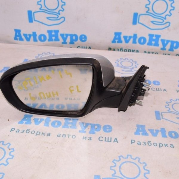 Зеркало боковое левое Kia Optima 14-15 рест серебро (03) поворотник 6пин 87610-4C501