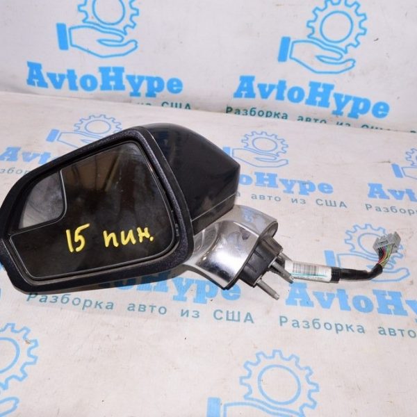 Зеркало боковое левое Lincoln MKZ 13- подогрев, поворотник, автозат,автосклад. (02) 15пин черн FP5Z-17683-M