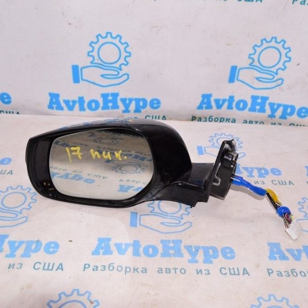 Зеркало боковое левое Infiniti QX30 17- без датчика (02) черный цвет KH3 17пин 96302-5DC4A