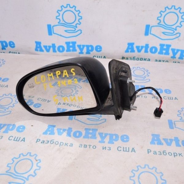Зеркало боковое левое Jeep Compass 11-16 с подогревом (02) черн структура 5 пин 5115043AK