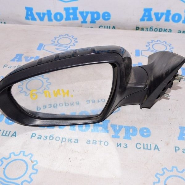 Зеркало боковое левое Kia Optima 14-15 рест черное (02) 6пин 87610-4C501