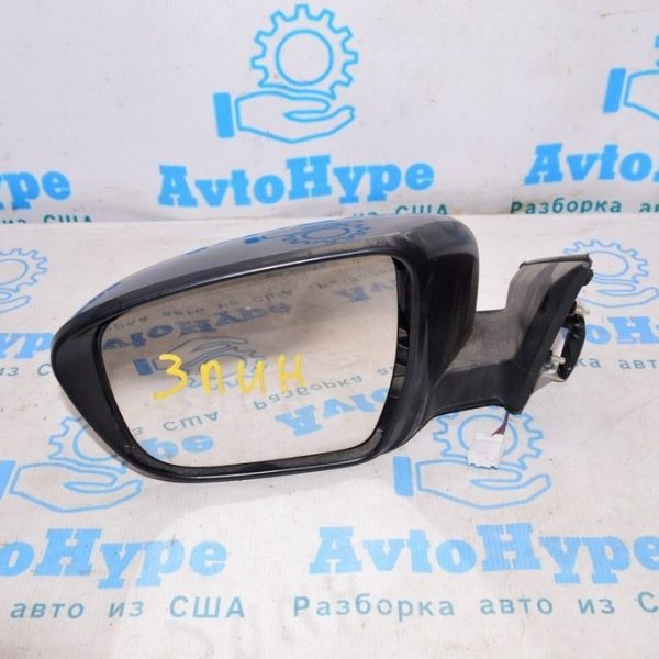 Зеркало боковое левое Nissan Rogue 14- без поворотника (03) 3 пина синий цвет 96302-9TB0A