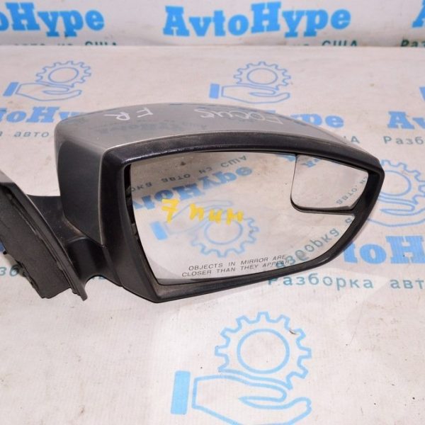 Зеркало боковое правое Ford Focus mk3 11-14 дорест usa с поворотником (03) 7пин серебро CP9Z-17682-DA