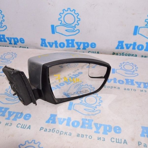Зеркало боковое правое Ford Focus mk3 11-14 дорест usa с поворотником (01) 7пин серебро CP9Z-17682-DA